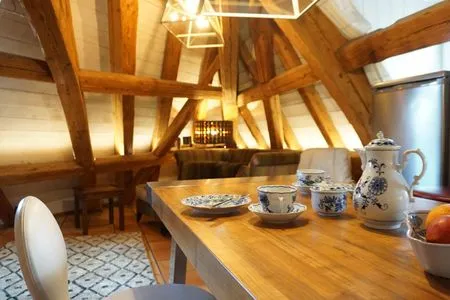 Wohnzimmer Ferienwohnung Am Klosterhof