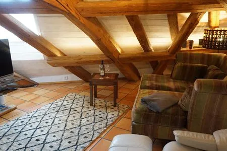 Wohnzimmer Ferienwohnung Am Klosterhof