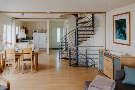 Wohnzimmer Ferienhaus Hilde am Wald