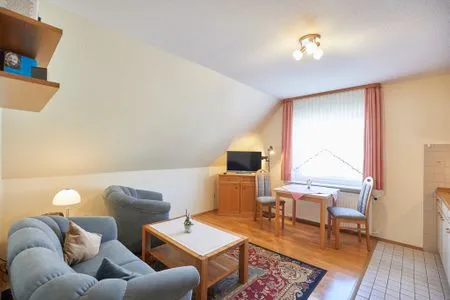 Wohnzimmer Haus Seute Deern - Ferienwohnung 1 - Muschel