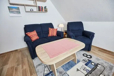 Wohnzimmer Haus Seute Deern - Ferienwohnung 2 - Seestern