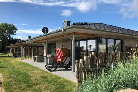 Terrasse Wellnes Bungalow Sanddüne