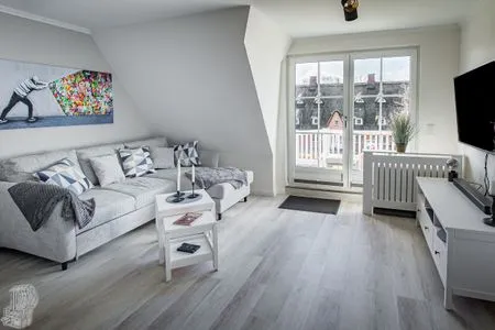 Wohnzimmer Hus op de Wurth Ferienwohnung Ruheinsel