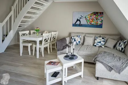 Wohnzimmer Hus op de Wurth Ferienwohnung Ruheinsel