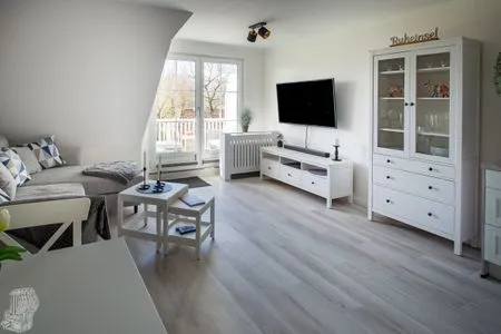 Wohnzimmer Hus op de Wurth Ferienwohnung Ruheinsel