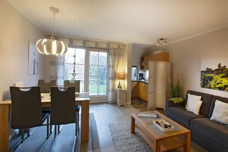Wohnzimmer Hus op de Wurth Ferienwohnung Austernfischer