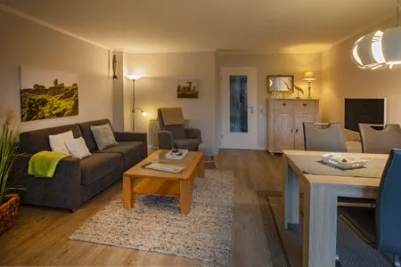 Wohnzimmer Hus op de Wurth Ferienwohnung Austernfischer