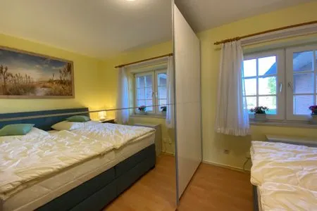 Schlafzimmer Hus op de Wurth Ferienwohnung 7