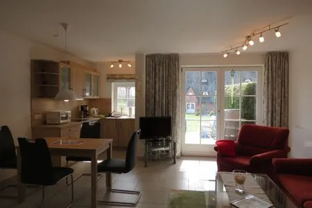 Wohnzimmer Hus op de Wurth Ferienwohnung 9