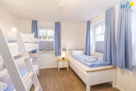 Schlafzimmer Haus Flinthörnweg Ferienwohnung Flinthome