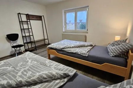 Schlafzimmer Ferienwohnung "Amperschlucht"