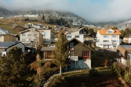 Bird's eye view Ferienhaus Daheim