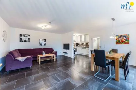 Wohnzimmer Haus Dünenrose Ferienwohnung Arielle