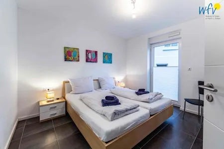 Schlafzimmer Haus Inseltraum Borkum Ferienwohnung Wave