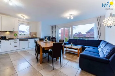 Wohnzimmer Haus Inseltraum Borkum Ferienwohnung Muschelsucher