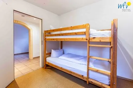 Schlafzimmer Huus an de Tune Ferienwohnung Pyrola