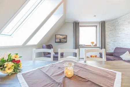 Wohnzimmer Hus Waterkant 4 Brügge 1. OG re.