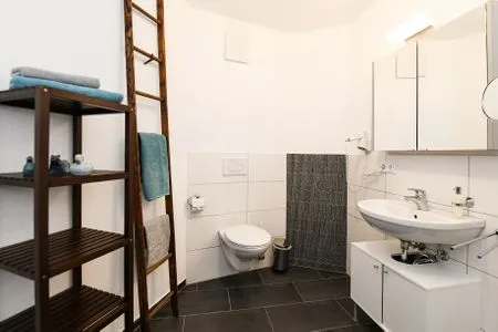 Badezimmer Studio-Ferienwohnung 7a GOLDIGES ECK mit Terrasse