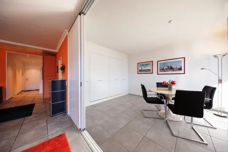 Wohnzimmer Ferienwohnung D32