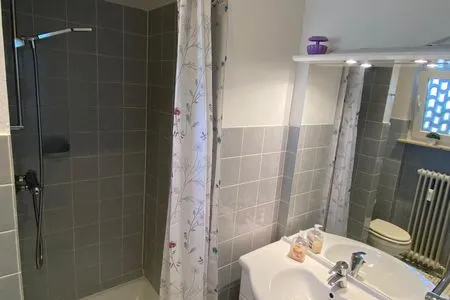 Badezimmer Ferienwohnung Strandblick