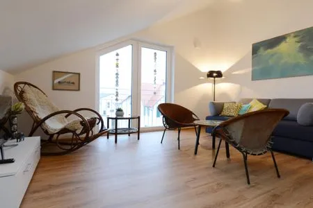 Wohnzimmer Entdeckerferien - Apartment Bergblick 7/1 OG mit Balkon