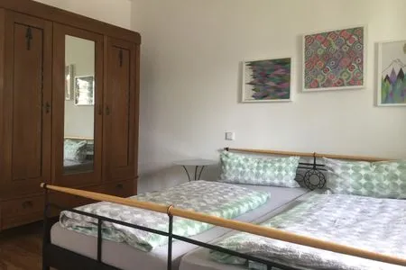 Schlafzimmer Apartment PIANOFORTE 7d mit 2 Terrassen und Maxiküche