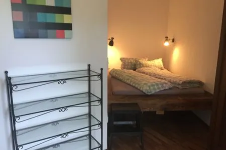 Schlafzimmer Apartment PIANOFORTE 7d mit 2 Terrassen und Maxiküche