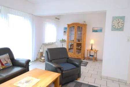 Wohnzimmer Ferienhaus Seefalkenstr. 29