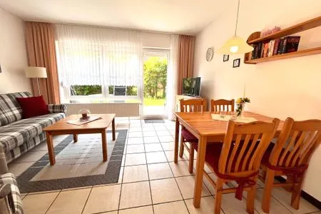 Wohnzimmer Ferienwohnung Gobst