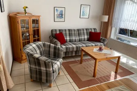 Wohnzimmer Ferienwohnung Gobst