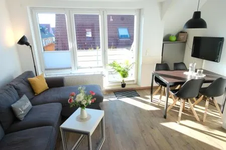 Wohnzimmer Ferienwohnung de Meev
