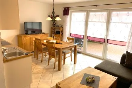 Wohnzimmer Ferienwohnung Seehundstr. 1b