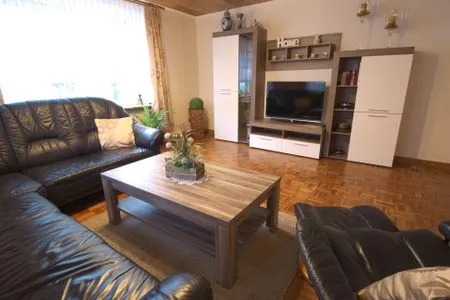 Wohnzimmer Ferienhaus Heying