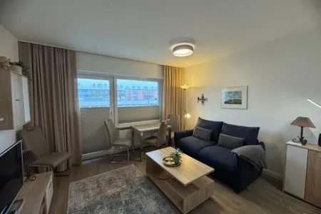 Wohnzimmer Ferienwohnung im Haus Nordland App 25(Hund)