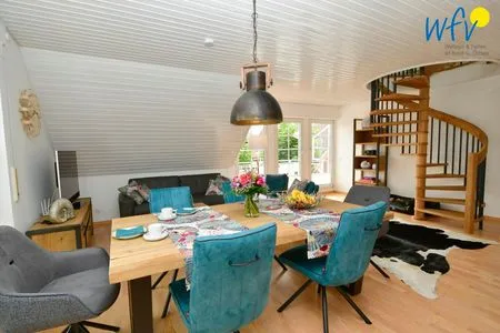 Wohnzimmer Haus Inselparadies Ferienwohnung Großer Vogelsand