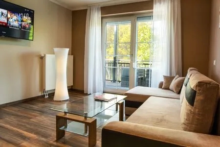 Wohnzimmer Wohnung 7 - Suite Heimdall