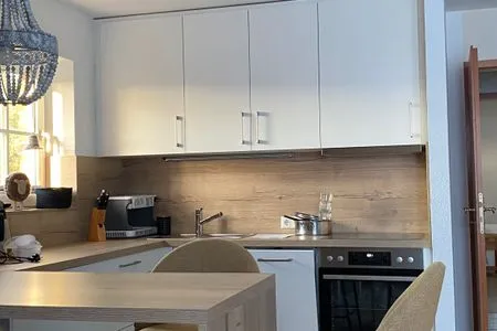 Küche / Küchenzeile Hus op de Wurth Ferienwohnung Seeblick