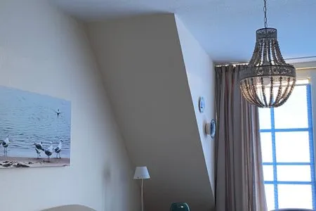 Wohnzimmer Hus op de Wurth Ferienwohnung Seeblick