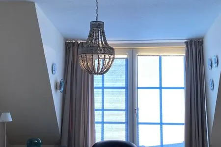 Wohnzimmer Hus op de Wurth Ferienwohnung Seeblick