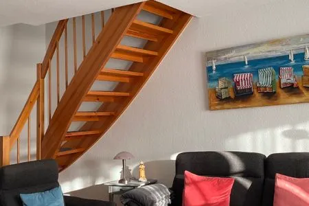 Wohnzimmer Hus op de Wurth Ferienwohnung 17