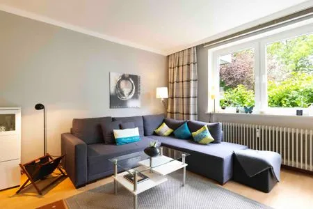 Wohnzimmer (PAR1c) Ferienwohnung "Weßling"