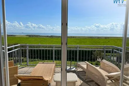 Balkon Haus Ebbe und Flut Ferienwohnung 2