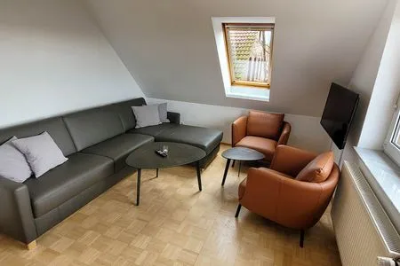 Wohnzimmer Fuhrmannshof Ferienwohnung Amke