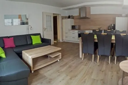 Wohnzimmer Fuhrmannshof Ferienwohnung Frauke