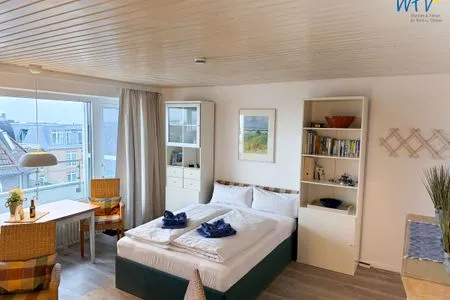 Wohn- und Schlafzimmer Haus Poseidon Ferienwohnung 5.2