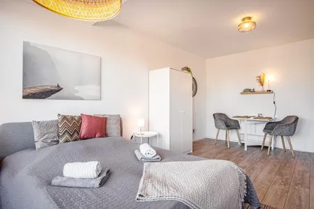 Bett Ferienwohnung | Strandblick | Eckernförde