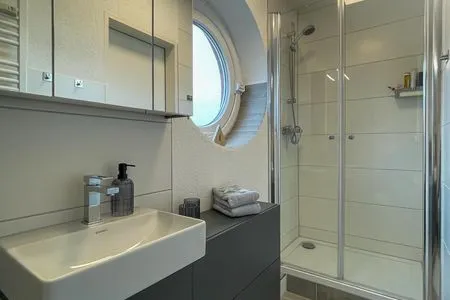 Badezimmer Haus Poseidon Ferienwohnung 4.1