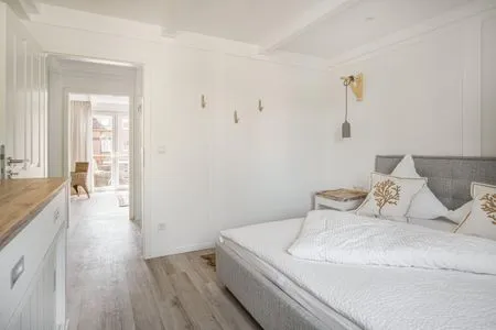 Schlafzimmer Ferienwohnung Nordlicht Refugium Pellworm