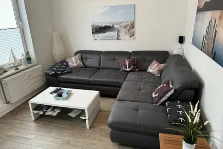 Wohnzimmer Ferienwohnung für bis zu vier Personen im historischen Lollfuß von Schleswig