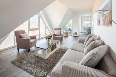 Wohnzimmer Ferienwohnung Strandläufer